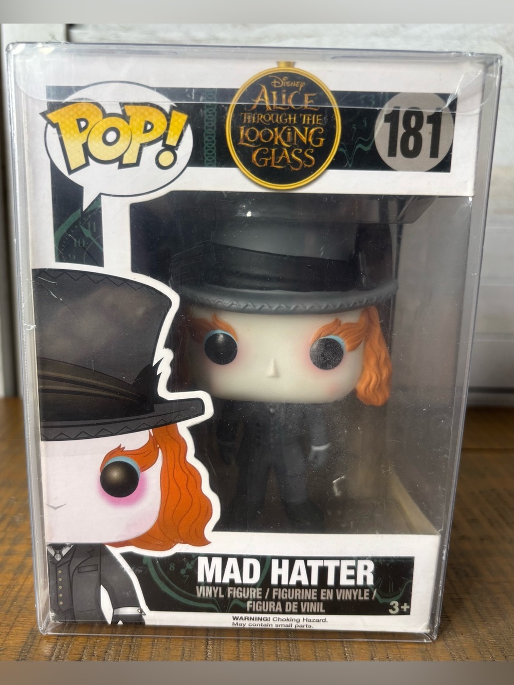 Funko Pop Disney Alice Through Looking Glass Mad Hatter #181 Box Damage As Is